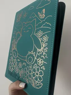 Pokemon Snorlax 4-Pocket Binder - VaultX Teal - Personalised - Image 5