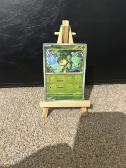 Pokemon Pansage Reverse Holo Black Bolt Master Ball 004/086 - Image 3