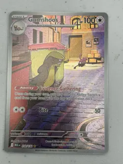 Pokemon TCG - Gumshoos 153/132 - Mega Evolution - Holo Illustration Rare Card NM - Image 1