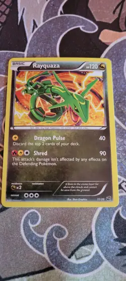 Pokemon TCG Rayquaza Dragon Vault 11/20 Holo Card Near Mint Condition - Image 2