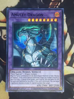 Yugioh: Amulet Dragon - DLCS-EN005 - Ultra Rare (Blue) - 1st Edition - NM - Image 1