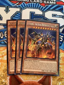 YUGIOH 3X Jizukiru, The Star Destroying Kaiju BOSH-EN088 MP16-EN235 1ST NM - Image 1