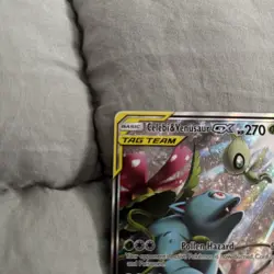 Celebi & Venusaur GX SM167 Sun & Moon Tag Team Black Star Promo Card Pokemon - Image 4