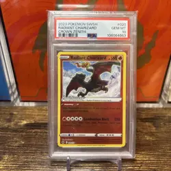 Pokemon TCG Radiant Charizard Crown Zenith Holo Card 020/159 PSA 10 - Image 1
