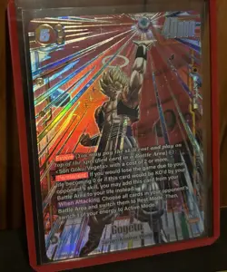 Gogeta FB09-122 Secret Rare Alternate Art Dual Evolution Dragon Ball Card Game - Image 2