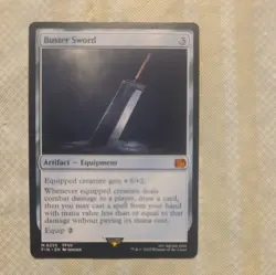 Magic the Gathering Buster Sword Artifact Equipment Colorless 0255 FF WoTC - Image 1