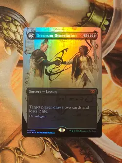 Decorum Dissertation (Borderless) - Secrets of Strixhaven (SOS) -foil -nm - Image 1