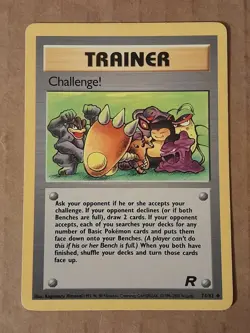 Pokemon Challenge! 74/82 Team Rocket LP See Pictures - Image 1