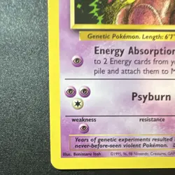 Pokemon TCG Mewtwo 14/53 Wotc Promo Holo English 2000 LP - Image 4