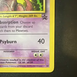 Pokemon TCG Mewtwo 14/53 Wotc Promo Holo English 2000 LP - Image 5