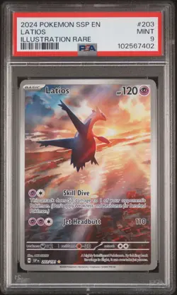 PSA 9 - 2024 Pokemon Surging Sparks LATIOS #203 (7402) - Image 1