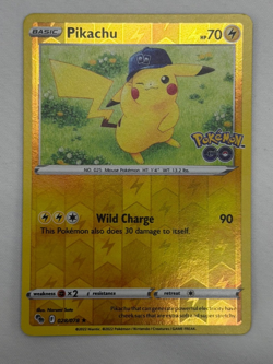 Pikachu 028/078 Pokemon GO Reverse Holo - Near Mint - Image 2