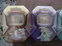 Pokemon TCG Exclusive Triple Whammy Tin Set Collector Tins Set of 3 Sealed NEW! - Image 2