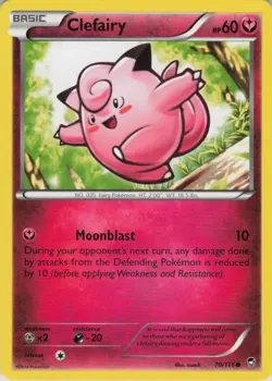 Clefairy 70/111 Common Furious Fists Pokemon Near Mint - Image 1