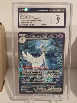 Additional Ink Error - CGC 9 Gardevoir ex 233/091 Paldean Fates SIR Pokemon - Image 1