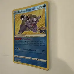 Radiant Blastoise 018/078 Pokemon GO Holo - Image 2
