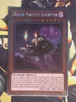 Yugioh: Noble Knight Eachtar - NKRT-EN011 - Platinum Rare - Limited Edition - LP - Image 1