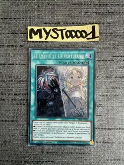 Carte Yu-gi-oh! Le Dechu Et La Vertueuse CH01-FR019 Secret Rare Francais - Image 1