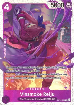 Vinsmoke Reiju OP12-063 Legacy of the Master One Piece Foil Lightly Played - Image 1