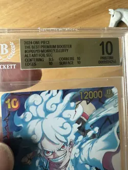 Monkey D Luffy Gear 5 OP05-119 SEC Alt Art PRB01 BGS 10 Pristine One Piece - Image 3