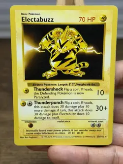 Electabuzz 20/102 Base Set (Shadowless) Pokemon Card - Image 3