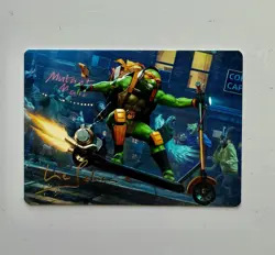 MTG Michelangelo On The Scene Art Card (Gold-Stamped Signature) TMNT Signed - Image 2