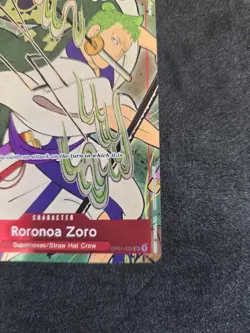 Roronoa Zoro 1st Anniversary Set OP01-025 One Piece Card - Image 3