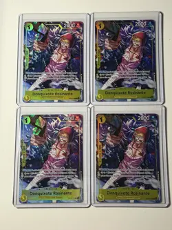 Donquixote Rosinante OP12-108 Illustration Box Vol. 6 Promo 4 Card Play Set Lot - Image 1