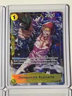 Donquixote Rosinante OP12-108 Illustration Box Vol. 6 Promo 4 Card Play Set Lot - Image 3
