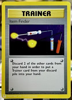 Pokemon TCG Item Finder 74/102 Base Set Unlimited LP Trainer Card WOTC 1999 - Image 1