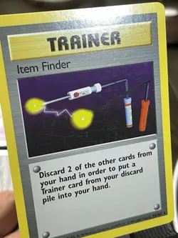 Pokemon TCG Item Finder 74/102 Base Set Unlimited LP Trainer Card WOTC 1999 - Image 2