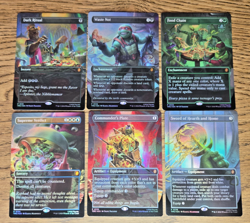 TMNT Pizza Promo Full Set of 6 NM Commander's Plate Food Chain Dark Ritual MTG - Image 1