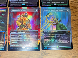 TMNT Pizza Promo Full Set of 6 NM Commander's Plate Food Chain Dark Ritual MTG - Image 4