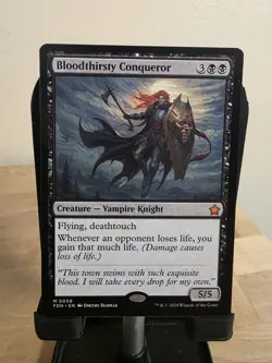 Bloodthirsty Conqueror Foundations Regular NM Mythic 0058 - Image 1