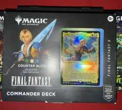 Magic MTG Final Fantasy X Counter Blitz Tidus Commander Deck Sealed - Image 1