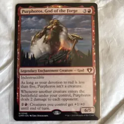 MTG Purphoros, God Of The Forge CMM # 245 Unplayed Mint - Image 2