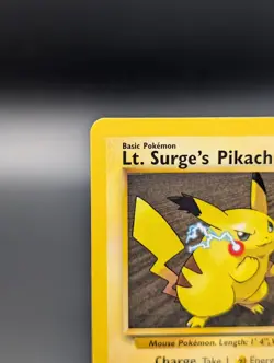 Lt. Surge's Pikachu 81/132 Gym Heroes NM Pokemon 81/132 - Image 5