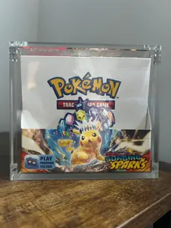 Pokemon TCG Booster Box Acrylic Case 🇬🇧 (Round Edges.Stong Magnets.8mm THICK) - Image 1