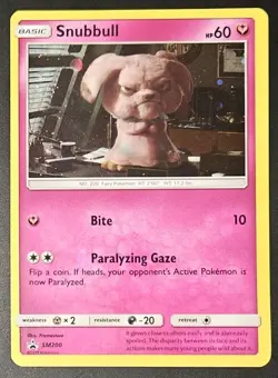 Snubbull SM200 2016-21 Pokemon Sun & Moon Black Star Promos Holo Rare - Image 1