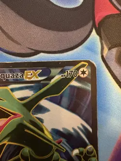 Pokemon Rayquaza EX Ultra Rare Full Art Holo Card Roaring Skies 104/108 - Image 3