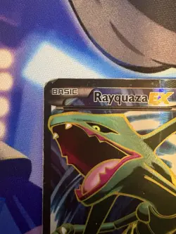 Pokemon Rayquaza EX Ultra Rare Full Art Holo Card Roaring Skies 104/108 - Image 4