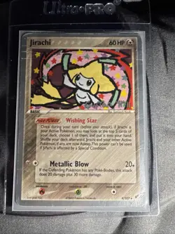 Pokemon TCG Deoxys #9/107 Jirachi Card, Moderately Played - Image 1