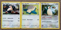 3x Snorlax Mixed Lot - Multi Era Unique Art Collector's Lot Pokemon TCG - Image 1