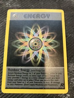Pokemon TCG - Rainbow Energy - Non Holo - Rare - Team Rocket - 80/82 - Mp- - Image 1