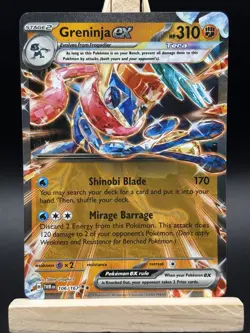Pokemon TCG Greninja EX SV-Twilight Masquerade Holo Double Rare Card 106/167 - Image 2
