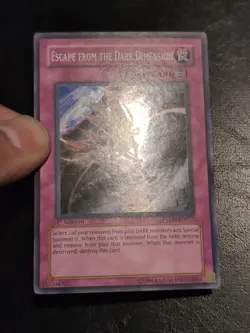 Yu-Gi-Oh SUPER RARE CARD ESCAPE FROM THE DARK DIMENSION PTDN-EN072 1ST NM/VLP - Image 2