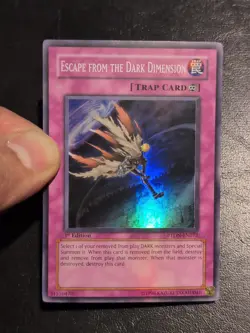 Yu-Gi-Oh SUPER RARE CARD ESCAPE FROM THE DARK DIMENSION PTDN-EN072 1ST NM/VLP - Image 4