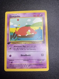 Slowpoke 67/82 1st Edition Team Rocket Pokemon Card Near Mint - Nm - Image 1