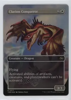 Clarion Conqueror (Borderless) Foil Magic: Tarkir: Dragonstorm TDM #0377 - Image 1
