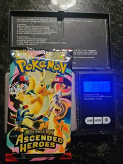 Pokemon Ascended Heroes Heavy 23G+ "GOD PACKU" Sealed Booster Pack! - Image 1